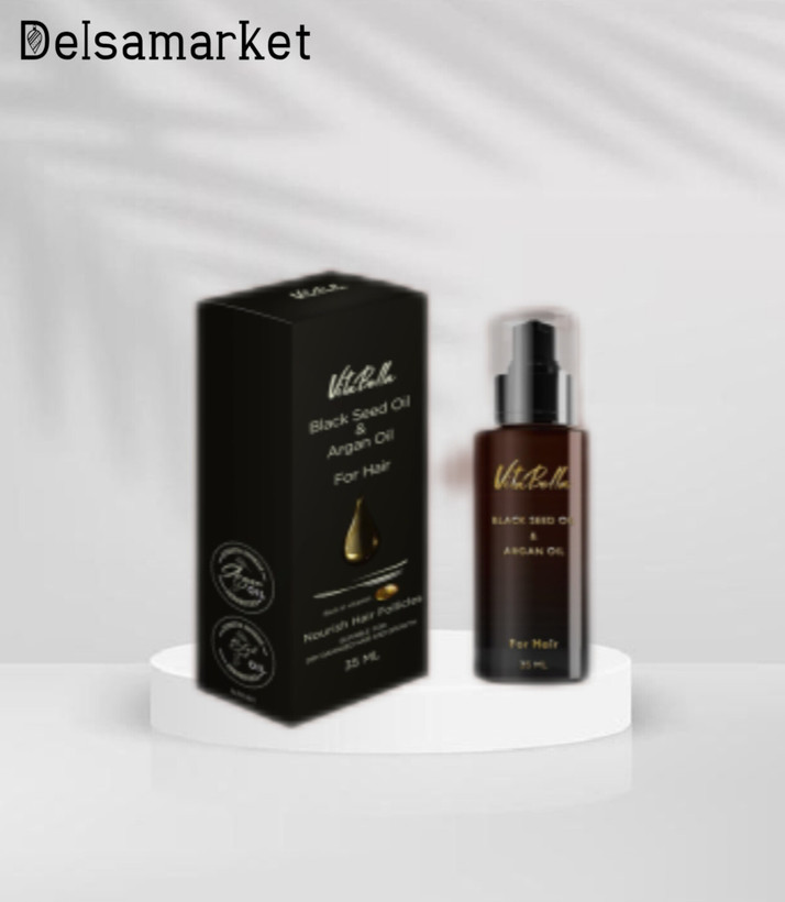 روغن مو ویتابلا مدل سیاه دانه و آرگان حجم ۳۵میل | احیا کننده، ضد وز، درخشان کننده