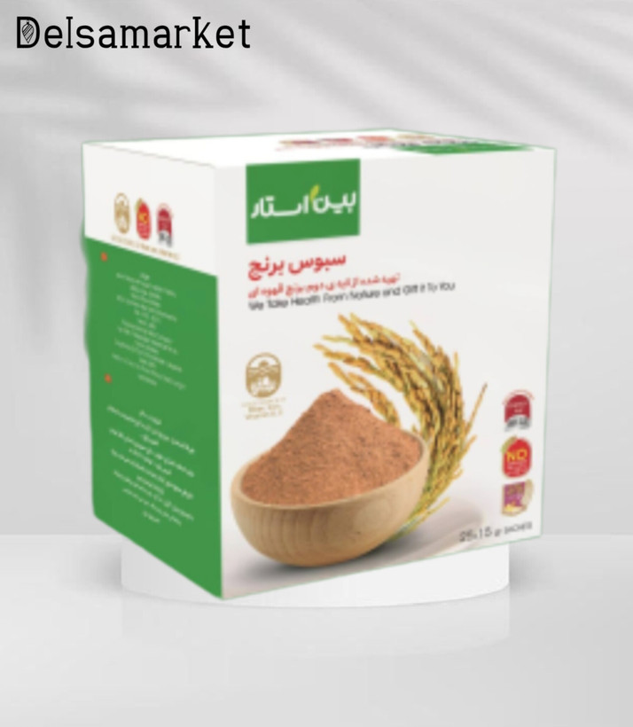 سبوس برنج لایه دوم قهوهای بین استار ، ۲۵ عددی