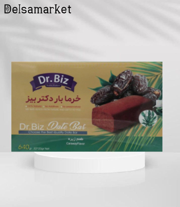 خرمابار رژیمی دکتر بیز | ۳۲ عدد | میانوعده سالم، بدون عذاب وجدان!